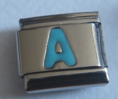 Letter A blauw